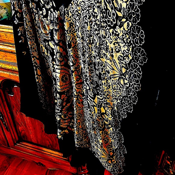 💃🏻GorgeousSue Wong NocturneCocktaildressSilk&VelvetFloral Bohemian EUCS:10💋 - Picture 12 of 16